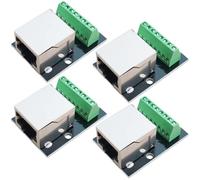 GOMETY Carte de dérivation Ethernet RJ45 en 4 parties, adaptateur de bornier à vis, 2,54 mm, connecteur à vis RJ45 8 broches, connecteur Ethernet CCTV/DVR