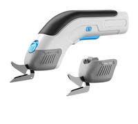 GOMETY Ciseaux électriques sans fil rechargeables - Coupe-carton à grande vitesse - 3,6 V - Batterie de 2,0 Ah et chargeur pour tapis en cuir et feutre