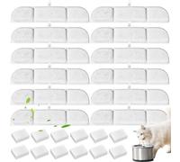 GOMETY Fontaine pour chat Lot de 12 filtres sans fil avec détecteur de mouvement, filtre pour fontaine à eau automatique de 2,5 l