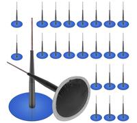 GOMETY Kit de réparation de pneus champignons, 24 pièces, colle pour réparation de pneus, champignons, avec patch de 40 mm et barre de 4,5 mm, kit de réparation de pneus de voiture, pour voitures,