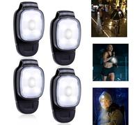 GOMETY Lampe frontale LED à clip - Rechargeable par USB - Avec 3 modes - Lampe frontale LED - Petite lampe frontale pour enfants - Étanche - Pour camping, randonnée, cartable, sac à dos et jogging (4)