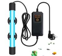 GOMETY Lampe UV Stérilisateur pour Aquarium, 13W avec Minuterie contre Algues & Bactéries, Étanche, pour Maison & Cuisine