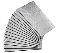 Lot de 15 plaques d'isolation phonique en aluminium butyle - 5 mm - 0,68 m² - 250 x 180 mm - Isolation acoustique et anti-vibrations