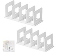 GOMETY Lot de 2 organiseurs de bureau amovibles épais avec 4 compartiments pour livres, documents, lettres, magazines, livres, CD