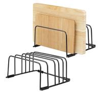 GOMETY Lot de 2 supports de planche à découper, support de planche à découper, support de couvercle de casserole, support de planche à découper, support de planche à découper, support vertical en