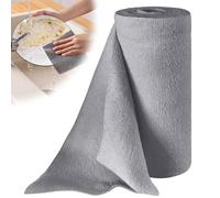 GOMETY Lot de 50 Rouleaux de Chiffons de Nettoyage en Microfibre, 30 x 30 cm, Non Pelucheux, Lavables, Pour Voiture, Cuisine et Maison