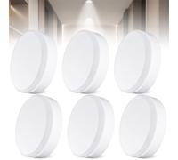 GOMETY Lot de 6 Ampoule GX53 LED Blanc Chaud, 7W 3000K Remplace une Ampoule Halogène, 700LM GX53 Spot LED Encastrable, Ampoule LED Spot pour Armoires Non Dimmable pour Lampe de Lecture ou Lustre