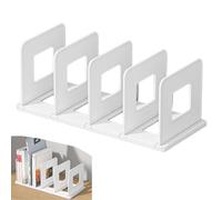 GOMETY Organisateur de bureau - Porte-livres épais amovible avec 4 compartiments - Rangement pour bureau, dossiers, lettres, magazines, livres, CD, cahiers