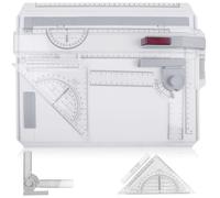 GOMETY Planche à Dessin A4 Multifonctionnelle, Table à Dessin DIN A4 avec Mouvement Parallèle et Angle Réglable, Planche à Dessin Professionnelle pour Étudiants Ingénieurs Architectes