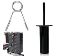 GOMETY Rallonge de broches de gym pour disques de poids, broche de levage de rechange pour appareils de gym, barre d'empilage de poids pour station de musculation pour la maison et machine à câble (10
