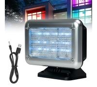 GOMETY Simulateur de télévision à LED, simulateur de télévision avec 24 LED et 4 programmes au choix, autonomie réglable pour une utilisation comme protection anti-effraction, haute sécurité