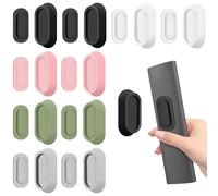 GOMETY Support Magnétique pour Télécommande: 10 Pièces Support en Silicone, Support Magnétique Fort pour TV/Climatiseur/Ventilateur (Noir, Blanc, Rose, Vert Matcha, Gris)
