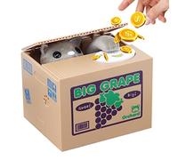 GOMETY - Tirelire électronique chat - Boîte à pièces de monnaie - Jouet d'anniversaire - Gris