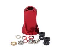 gomexus,4 Couleurs Pêche Moulinet Poignée Boutons Remplacement Pleine Poignée de Poignée en Métal Partie Replacement pour Daiwa Reel(Rouge)