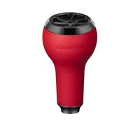 GOMEXUS Bouton d'alimentation compatible avec Shimano Daiwa (TPE rouge et noir, 27 mm)