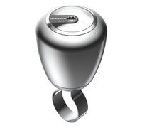 GOMEXUS Bouton de volant bateau, Pommeau de volant de yacht pour roues ovales à tige annulaire en acier inoxydable 316 pour bateaux, tracteurs, camions et tondeuses à gazon (utilisation à une main)
