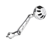 GOMEXUS Poignée d'alimentation pour Shimano Spinning, manivelle en aluminium argenté