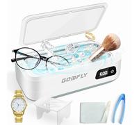 GOMFLY 2025 Nettoyeur à ultrasons pour bijoux, bagues, lunettes, supports, gardiens, montres, acier inoxydable 304 de qualité alimentaire, 4 modes