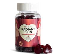 GOMICARE - Gummies d'Acide Hyaluronique + Coenzyme Q10 + Sélénium + Vitamines C, E et Zinc - Bonbons (Gommes) Vegans pour une Peau Hydratée et Saine - 60 unités - Sans Sucre - Sans Gluten