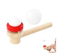 Gomice 10 sarbacane et Balle flottants - Jouets Creative Pipe Ball pour,Balle en Mousse Pipe en Bois Balle Flottante Jeu Cadeau Coup Jouet Jonglage Jeux balles d'équilibre, Jeux
