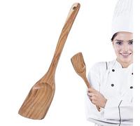 Gomice Cuisine pour la Cuisine,Fourchette à salaspatule en Bois | Ustensiles Cuisine cuillère antiadhésive, ustensiles Cuisine en Bois Teck, cuillères à Sauce, Accessoires