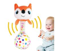 Gomice Hochet en Peluche - Hochets en Peluche Doux et Mignons pour l'exercice de préhension - Jouets d'interaction Parent-Enfant pour Poussette, Chambre, Salle de Jeux, Balcon, Voiture, Salon