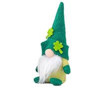 Gomice Peluche Gnomes de la Saint-Patrick, décorations de la Saint-Patrick - Shamrock Irlandais Plateau à Plusieurs Niveaux décor Lutin Vert Nain sans Visage - Figurines en Peluche à Collectionner,