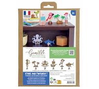 GOMILLE - Kit Pirate - Forme en Bois à Monter - Jouet Enfant 3 ans et + - jeu Construction Créatif Educatif - fabriqué en France