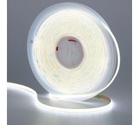 GOMING 12V 5mm Large COB Ruban LED Blanc Froid 6000K 400LED/M 5M Luminescence Uniforme CRI 93+ Haute Luminosité Non étanche Flexible Bande LED pour Maison Chambre Cuisine Décorer(Sans Alimentation)