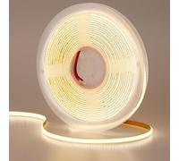 GOMING 12V 5mm Large COB Ruban LED Blanc Naturel 4000K 400LED/M 5M Luminescence Uniforme CRI 93+ Haute Luminosité Non étanche Flexible Bande LED pour Maison Chambre Cuisine Décorer(Sans Alimentation)