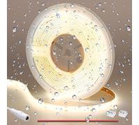 GOMING 12V COB Ruban LED Blanc Naturel 4000K étanche IP65 312LED/M 5M 11W/M Luminescence Uniforme CRI 93+ Haute Luminosité Flexible Découpable Bande LED pour Maison Décorer(Sans Alimentation)