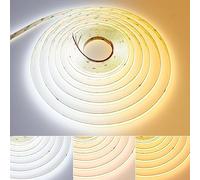 GOMING 24V 10M CCT Tunable Blanc COB LED Ruban 2700-6500K 624LED/M CRI 93+ Flexible Haute Luminosité IP20 Non étanche LED Bande pour Décoration La Maison(Alimentation et CCT Contrôleur Non Inclus)