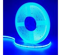 GOMING 24V 10M COB Ruban à LED Bleu 465nm 384LED/M Luminescence Uniforme Sans Tache Haute Luminosité Non étanche Flexible Découpable Bande LED pour Maison Chambre Cuisine Décorer(Sans Alimentation)