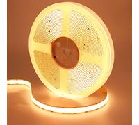 GOMING 24V 10M Double Rangée Ruban LED COB Blanc Chaud 3000K 600LED/M CRI 93+ Haute Luminosité 20000lm Non étanche IP20 Flexible Découpable Bande LED pour Maison Cuisine Décorer(Sans Alimentation)