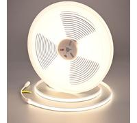 GOMING 24V 10M Neon COB Ruban LED Blanc Naturel 4000K IP67 étanche 312LEDs/M CRI 93+ 6300lm 11W/M Lueur Uniforme Flexible Bande LED Autocollante pour Accueil Décorer(Alimentation non Incluse)