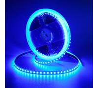 GOMING 24V 10M Ruban LED Bleu 465nm Haute Densité 1200LED 2835 SMD 90W Haute Luminosité Non étanche Flexible Découpable Bande LED pour Maison Chambre Cuisine(Sans Alimentation)