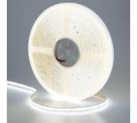 GOMING 24V 15M COB Ruban LED Blanc Froid 6000K 384LED/M Luminescence Uniforme CRI 93+ Haute Luminosité 11000lm Non étanche Flexible Découpable Bande LED pour Maison Cuisine Décorer(Sans Alimentation)