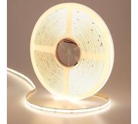 GOMING 24V 15M COB Ruban LED Blanc Naturel 4000K 384LED/M Luminescence Uniforme CRI 93+ Haute Luminosité 11000lm Non étanche Flexible Découpable Bande LED pour Maison Décorer(Sans Alimentation)