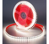 GOMING 24V 20M Ruban à LED Blanc Naturel 4000K Haute Densité 2400LED 2835 SMD 144W Haute Luminosité 12000lm Non étanche Découpable Bande LED pour Maison Chambre Cuisine Décorer(Bande uniquement)