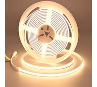 GOMING 24V 5M Neon COB Ruban LED Blanc Chaud 3000K IP67 étanche 312LEDs/M CRI 93+ 4100lm 11W/M Lueur Uniforme Flexible Bande LED Autocollante pour Accueil Décorer(Alimentation non Incluse)