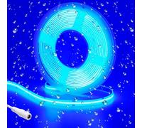 GOMING 24V COB Ruban à LED Bleu 465nm 480LEDs/M 5M étanche IP65 Flexible