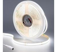 GOMING 24V COB Ruban LED Blanc Froid 6000K 320LEDs/M 5M Non étanche CRI 93+