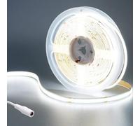 GOMING 24V COB Ruban LED Blanc Froid 6000K 480LED/M 5M Luminescence Uniforme CRI 93+ Haute Luminosité 4500lm Non étanche Flexible Découpable Bande LED pour Maison Chambre Décorer(Sans Alimentation)