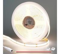 GOMING 24V COB Ruban LED Blanc Naturel 4000K 312LED/M 5M CRI 93+ Haute Luminosité 4100lm Non étanche Flexible Découpable Bande LED pour Maison Cuisine Décorer(Sans Alimentation)