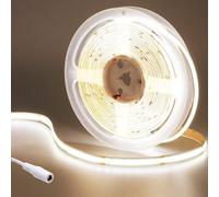 GOMING 24V COB Ruban LED Blanc Naturel 4000K 480LED/M 5M Luminescence Uniforme CRI 93+ Haute Luminosité 4500lm Non étanche Flexible Découpable Bande LED pour Maison Chambre Décorer(Sans Alimentation)