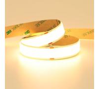 GOMING 24V Largeur 15mm COB Ruban LED Blanc Chaud 3000K 960LED/M 5M 25W/M Luminescence Uniforme CRI 93+ Haute Luminosité 13750lm Non étanche Flexible Bande LED pour Maison Décorer(Sans Alimentation)