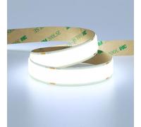 GOMING 24V Largeur 15mm COB Ruban LED Blanc Froid 6000K 960LED/M 5M 25W/M Luminescence Uniforme CRI 93+ Haute Luminosité 13750lm Non étanche Découpable Bande LED pour Maison Décorer(Sans Alimentation)