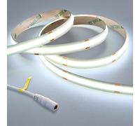 GOMING 24V Super Lumineux COB Ruban LED Blanc Froid 6000K 5M 2050LM/M 14.5W/M Haute Densité 480LED/M CRI 93+ IP20 Non étanche Flexible Découpable Bande LED pour Maison Décorer(Sans Alimentation)