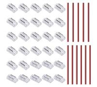 GOMING Kit Connecteur de Ruban LED COB 2Pin 5mm Largeur Carte 22 Bande à fil Connecteurs Transparents 8 Bande à bande Connecteurs Sans Espacement 11 Fils D'extension 15cm pour Bande LED COB