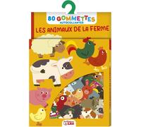 Gomm les animaux de ferme 80 gommettes autocollantes - Collectif - Lito - broché - Document jeunesse